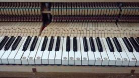 Example of repairing piano keys. 